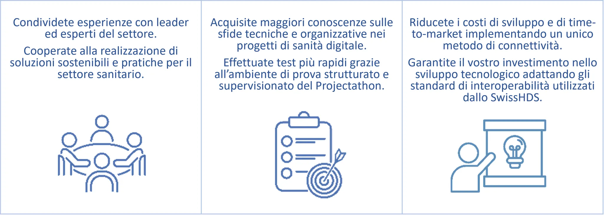 Projectathon Avantages - italien